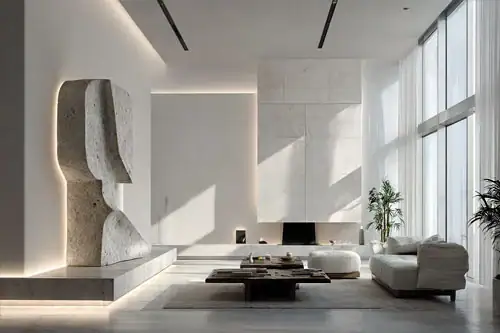 Interior de piso de diseño para rodaje audiovisual