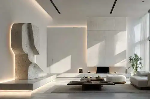 Interior de piso de diseño para rodaje audiovisual